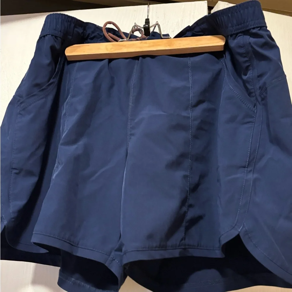 Lands' End Navy Swim Coverup Shorts - Picture 2 of 5